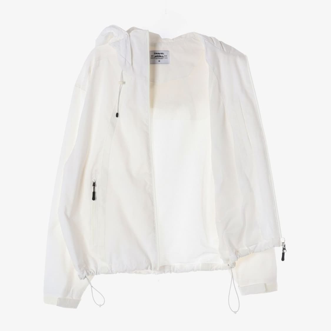 트래블 어프로칭 후드 윈드브레이커 화이트 M 상품이미지2