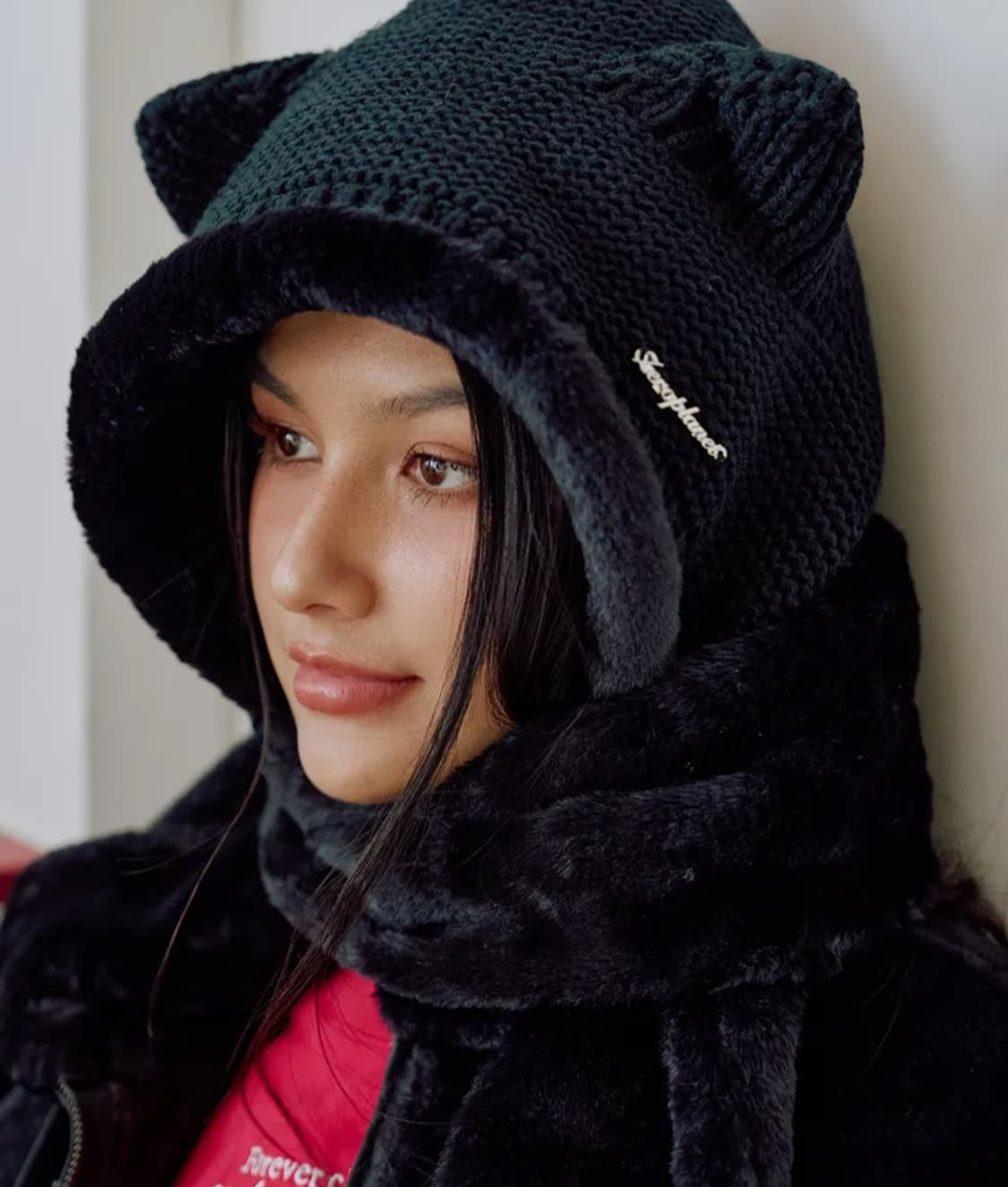 제로플레닛 리버시블 퍼 바라클라바 블랙 상품이미지2