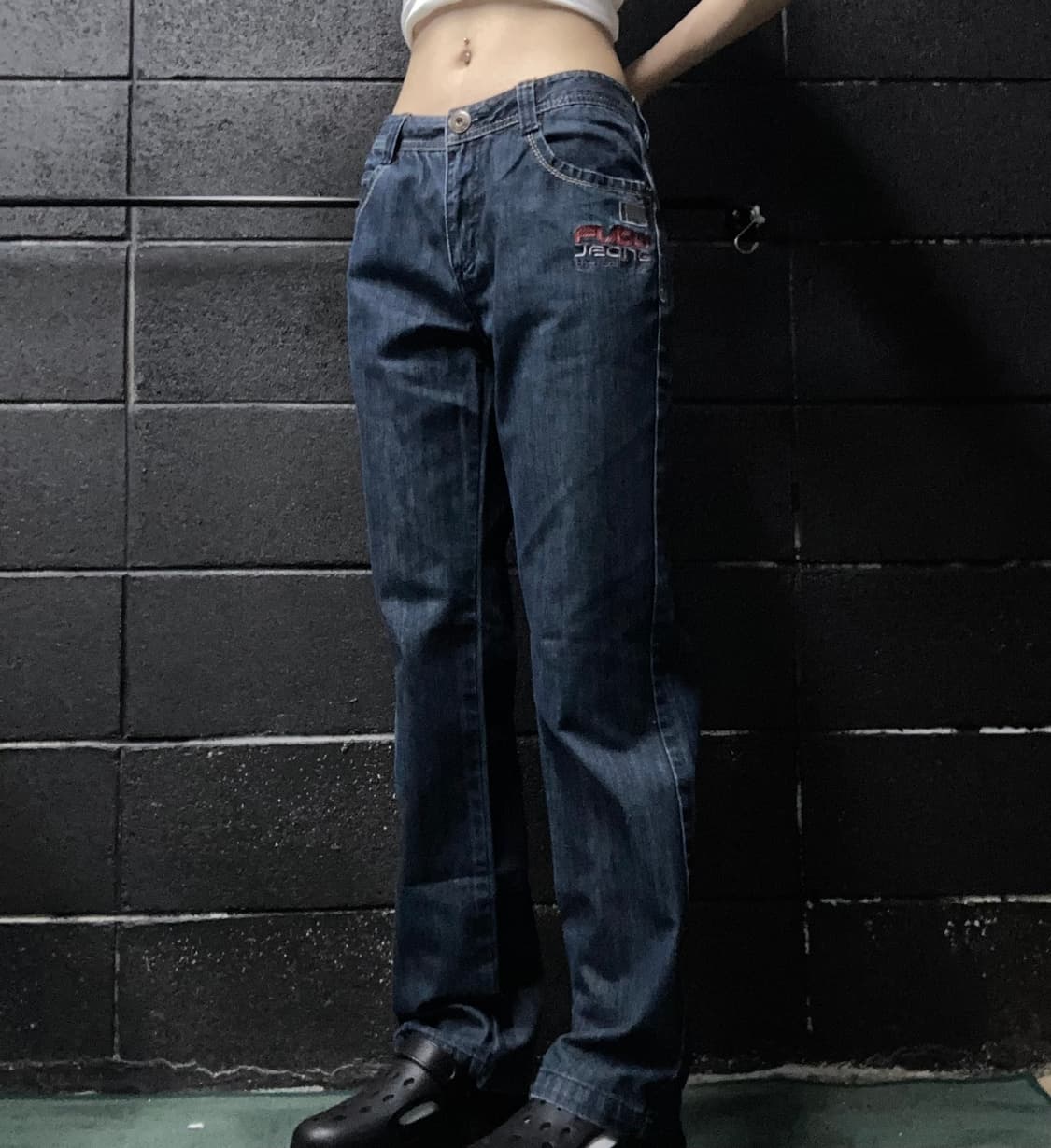 fubu jeans 레터링 포인트 데님 팬츠 상품이미지1