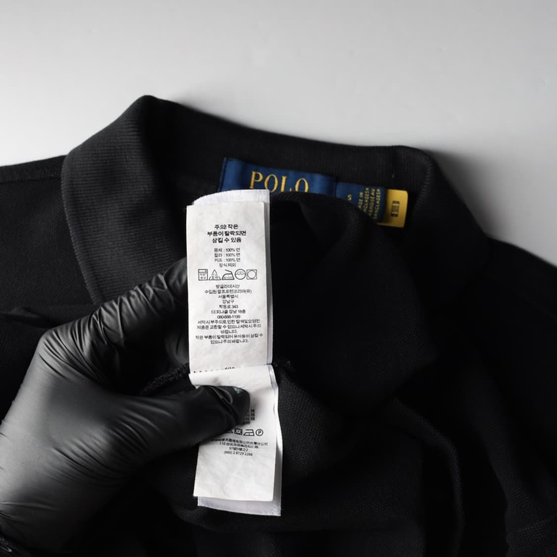 폴로 랄프로렌 블랙 피케 카라 티셔츠 S 상품이미지6