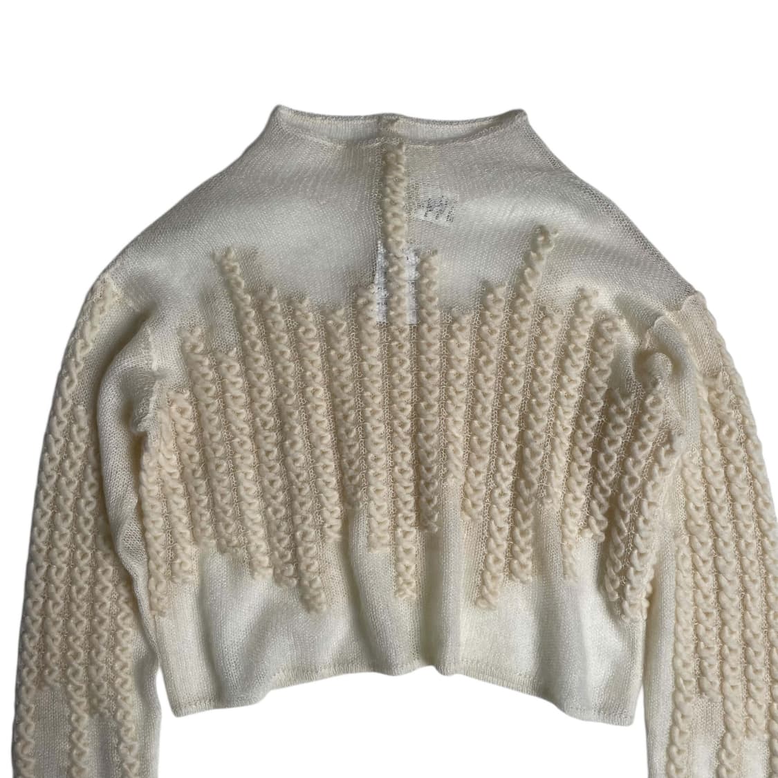 90's krizia maglia X 스티치 모헤어 블렌드 니트  상품이미지2