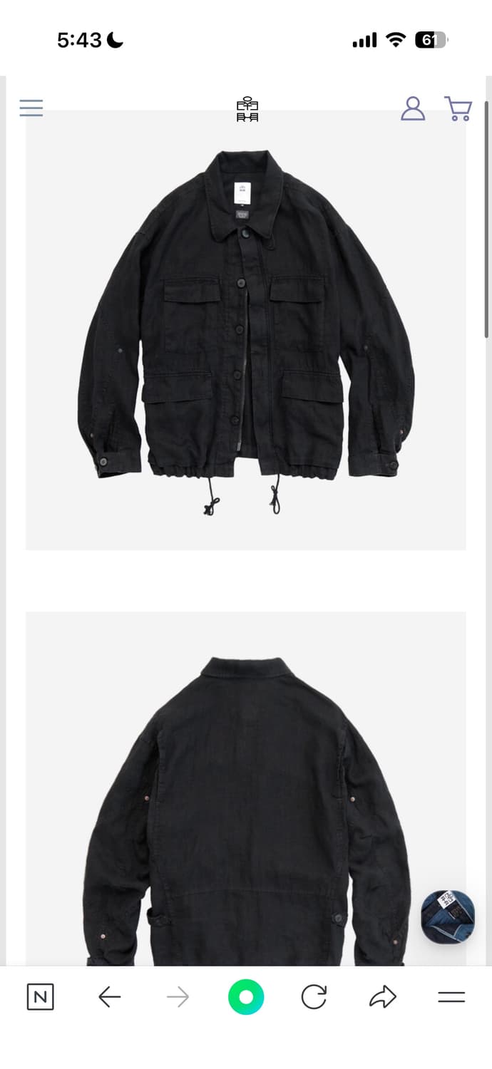 폴리테루 25fw린넨필드파카블랙4 상품이미지1