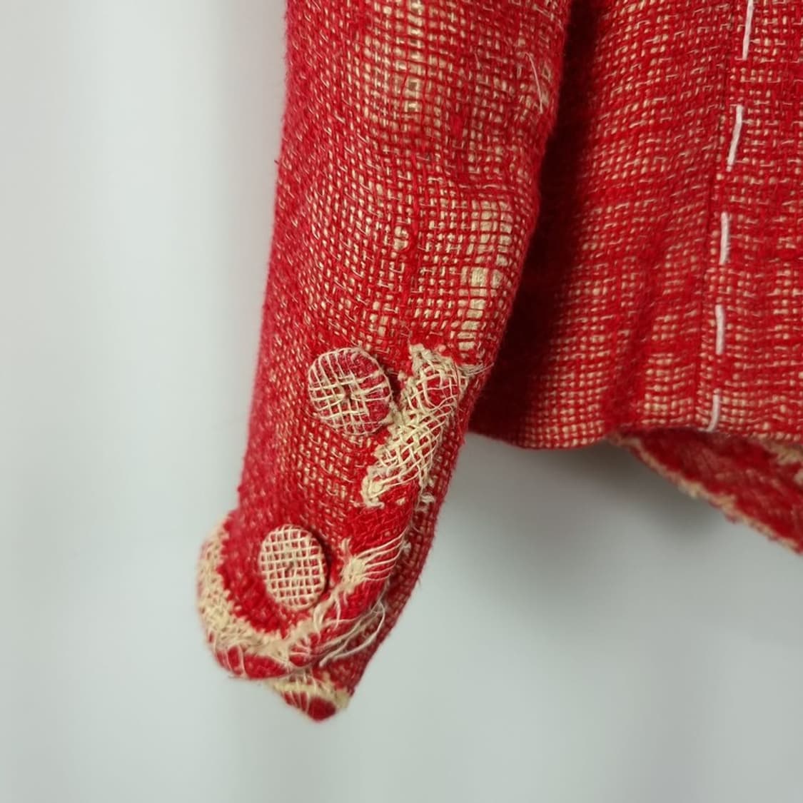 빈티지 가공 린넨 블레이저 자켓 레드 M19905 상품이미지6