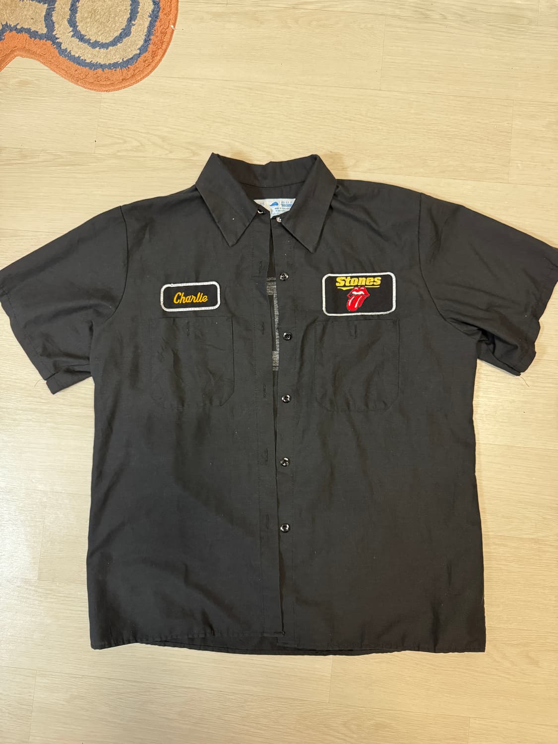 Red Kap 롤링 스톤즈 올드스쿨 워크셔츠 블랙 L 상품이미지1