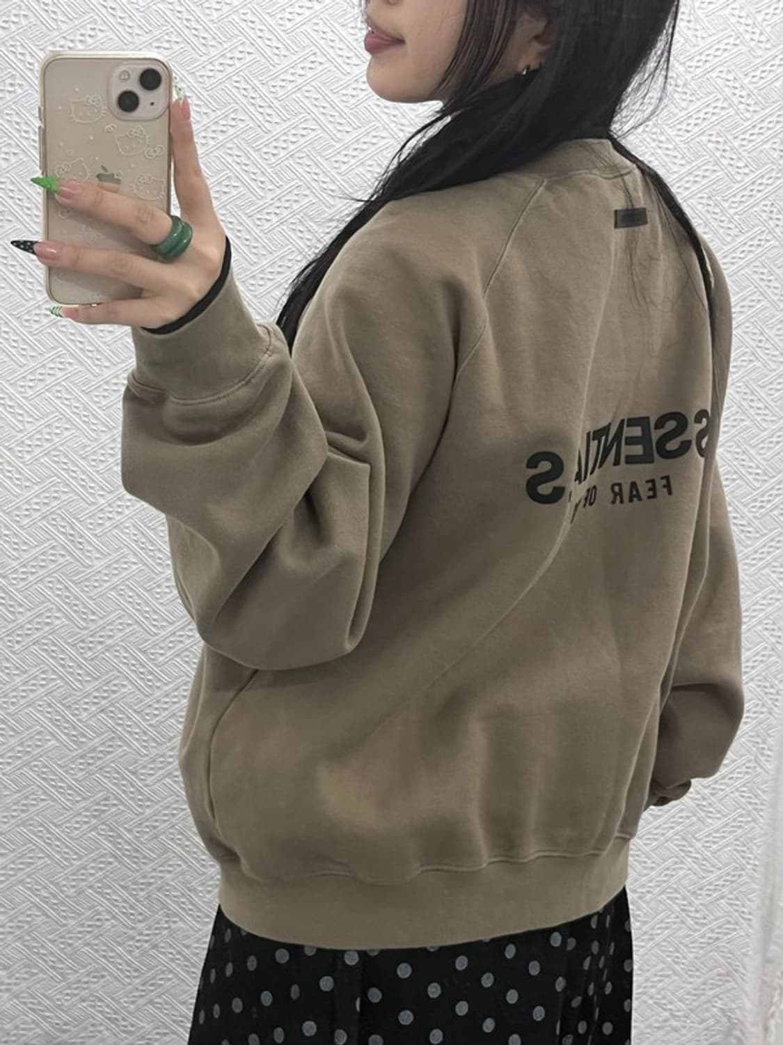 피어 오브 갓 에센셜 모던 캐주얼 백로고 약기모 맨투맨 M C09093 상품이미지1