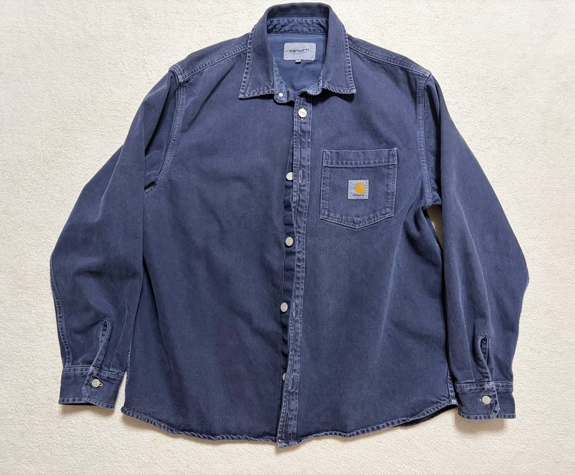 [L] 칼하트 윕(WIP) 죠지(GEORGE) 셔츠 (피그먼트 블루) 상품이미지1