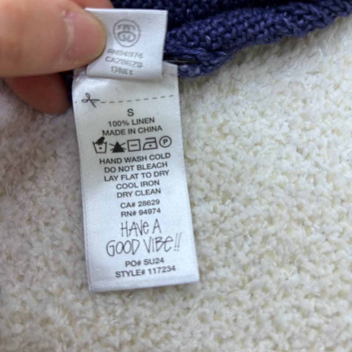 S 스투시 루즈 니트 린넨 베스트 0306E 상품이미지5