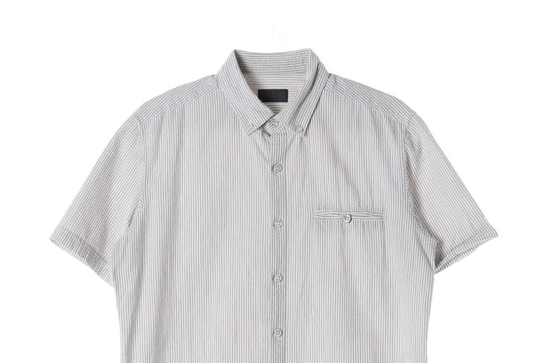 빨질레리 시어서커 스트라이프 반팔 셔츠 48 상품이미지3