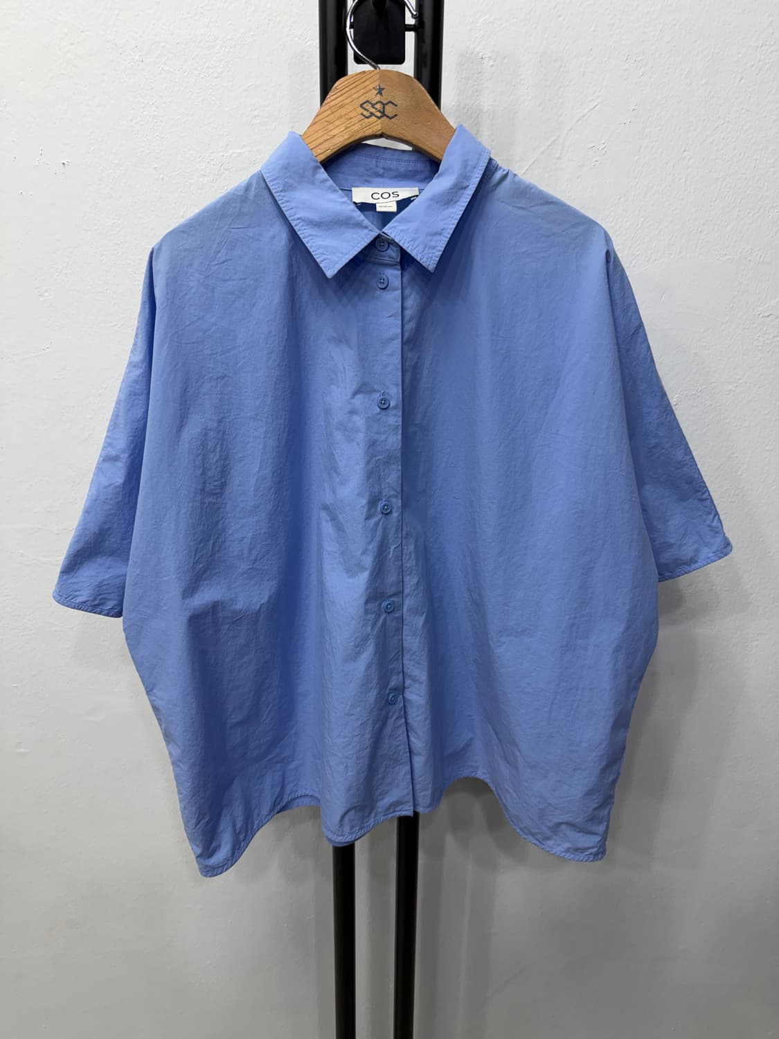 정품) COS 코스 신형 오버핏 블루 셔츠 38 상품이미지1