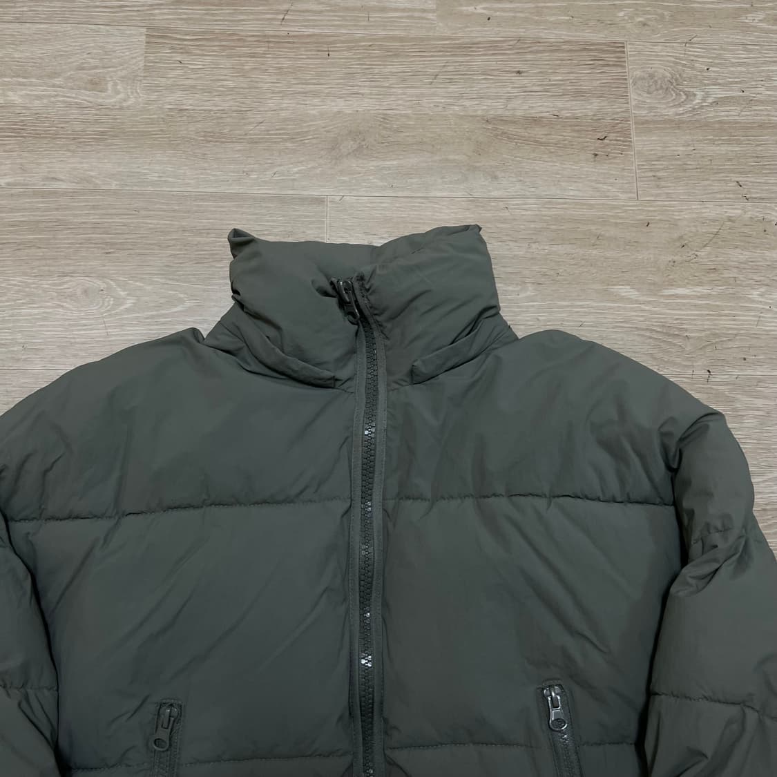 자라 스탠드넥 푸퍼 패딩 점퍼 [라이트 카키] S/90 상품이미지2