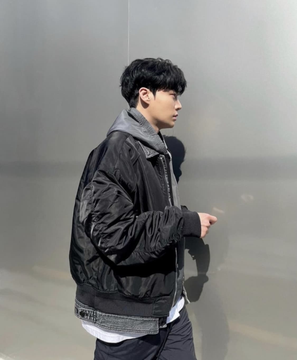 준지 데님 흑청 트러커 ma-1  상품이미지5