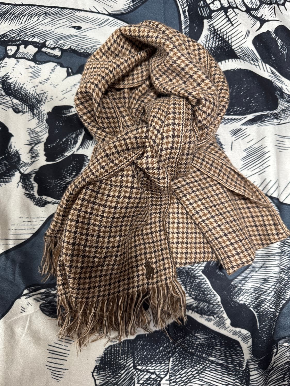 폴로랄프로렌 버진울 체크 머플러 40X200 상품이미지1