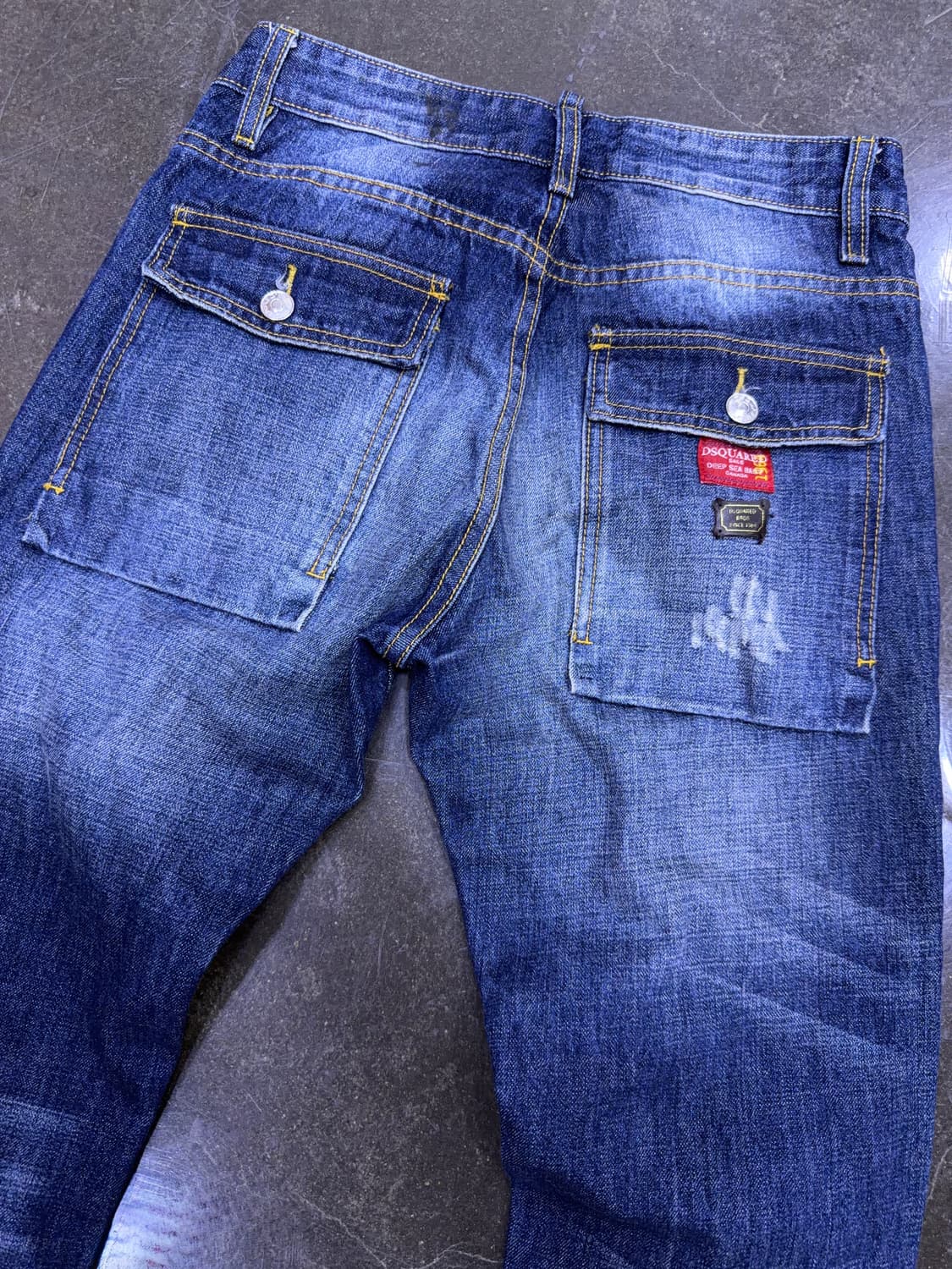 디스퀘어드2 슬림핏 블루 디스트로이드 빈티지 데님팬츠 46 상품이미지7