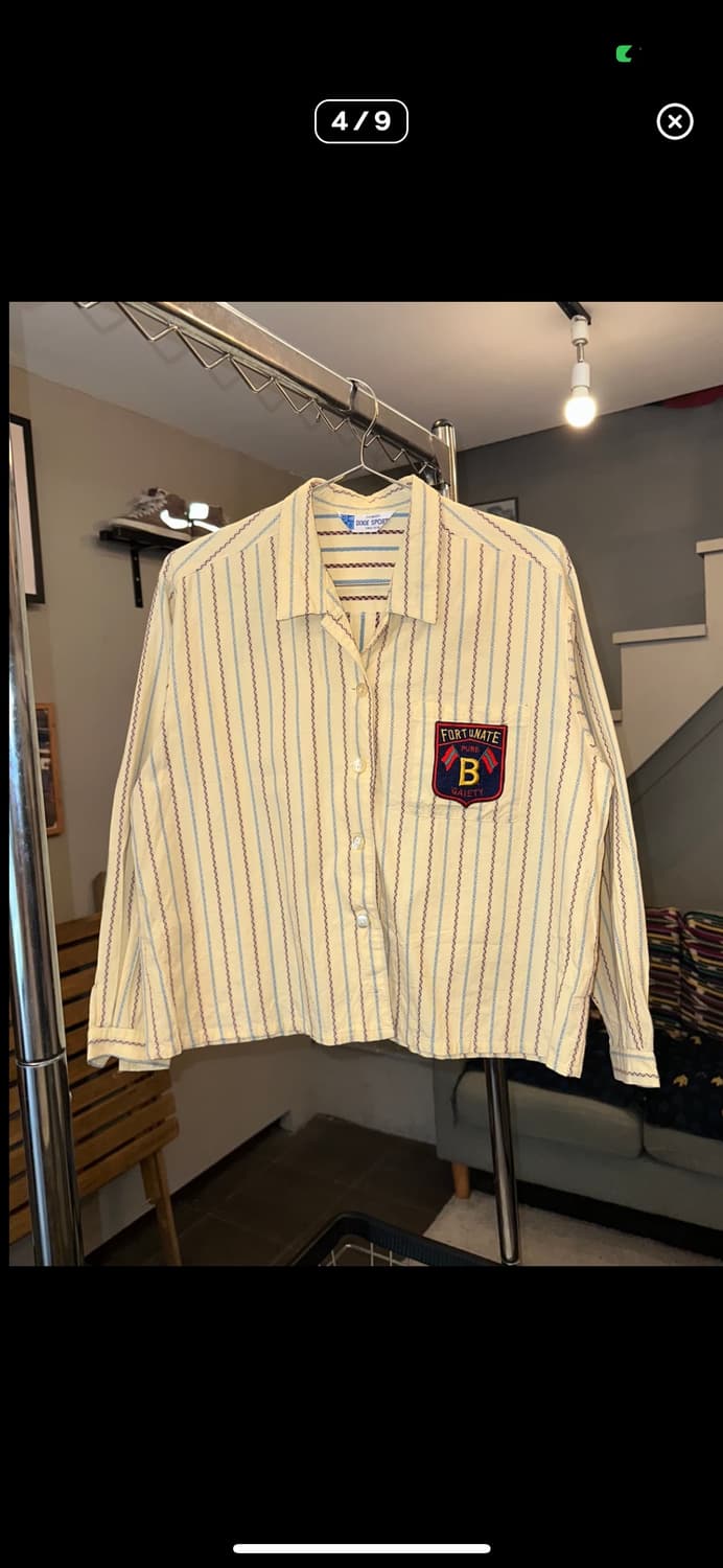 Japanese stripe pattern patch detail SH 상품이미지4