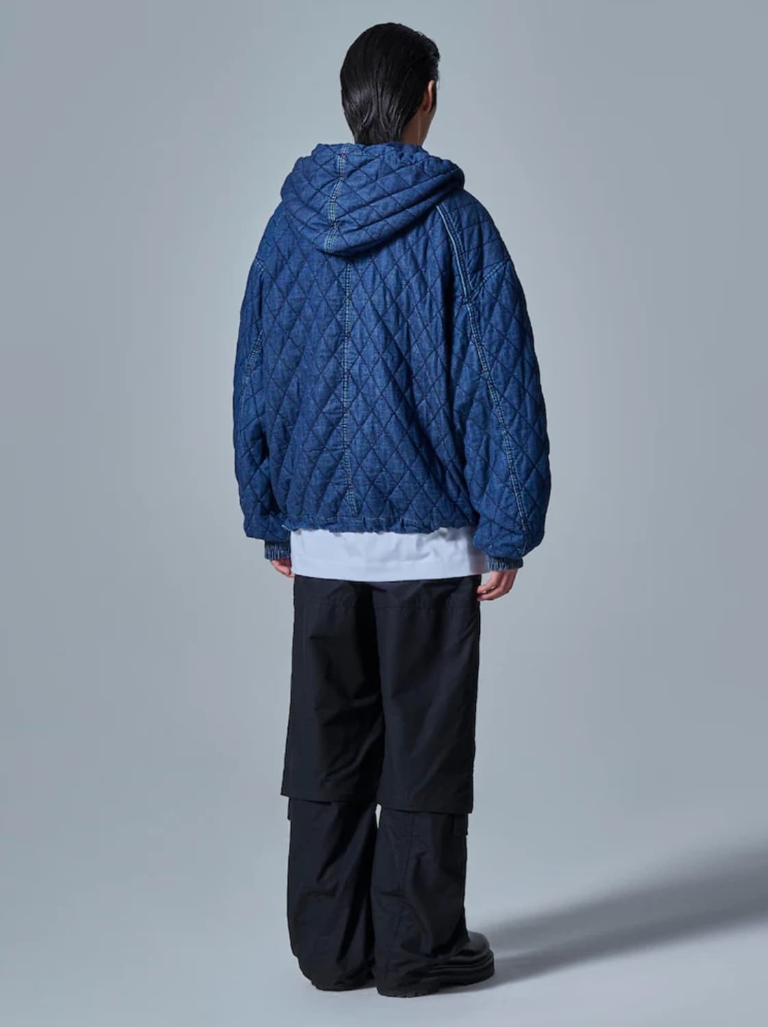 준지 24FW 퀼팅 마원 후드 데님 점퍼 상품이미지5