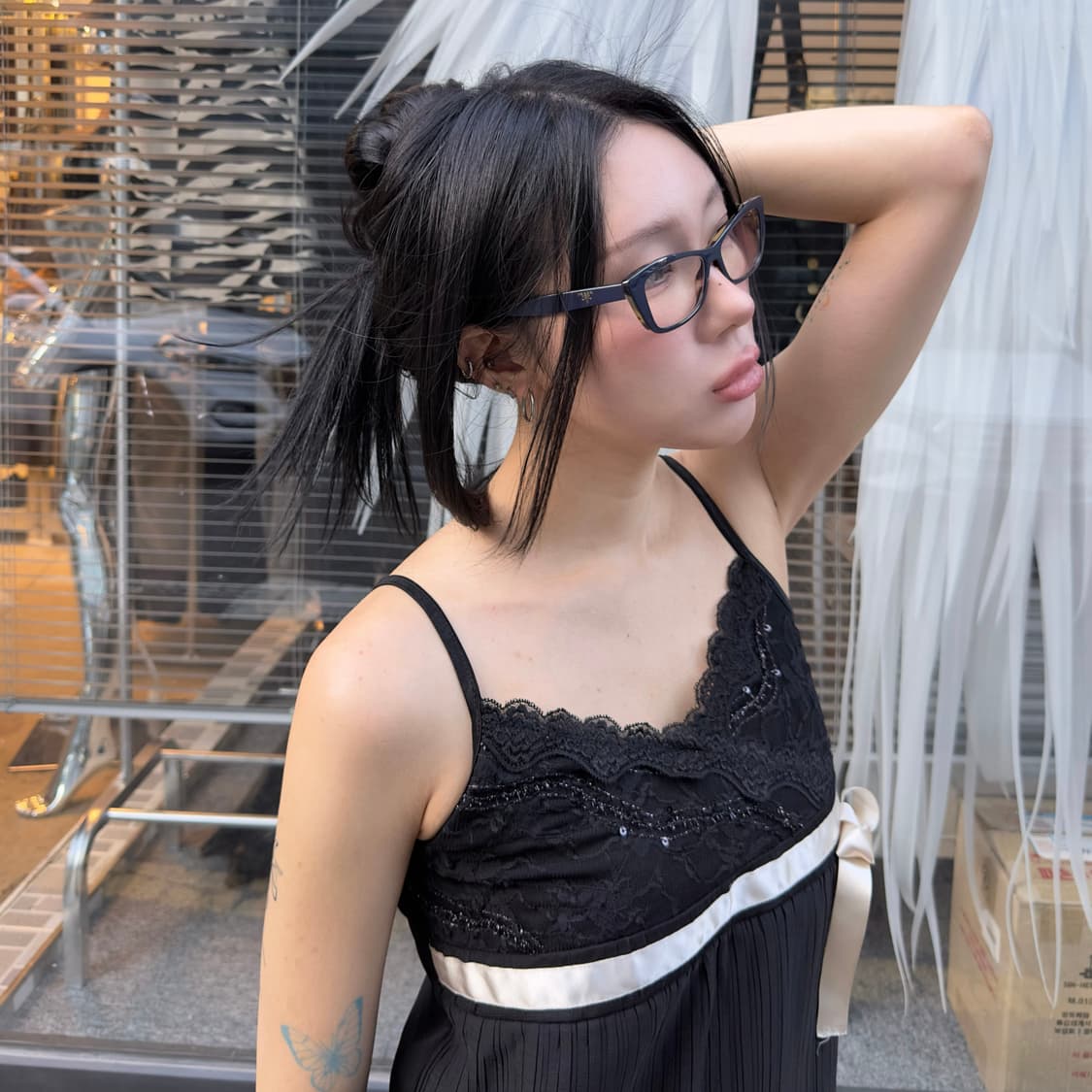 00s 프라다 캣아이 안경 세트 상품이미지9