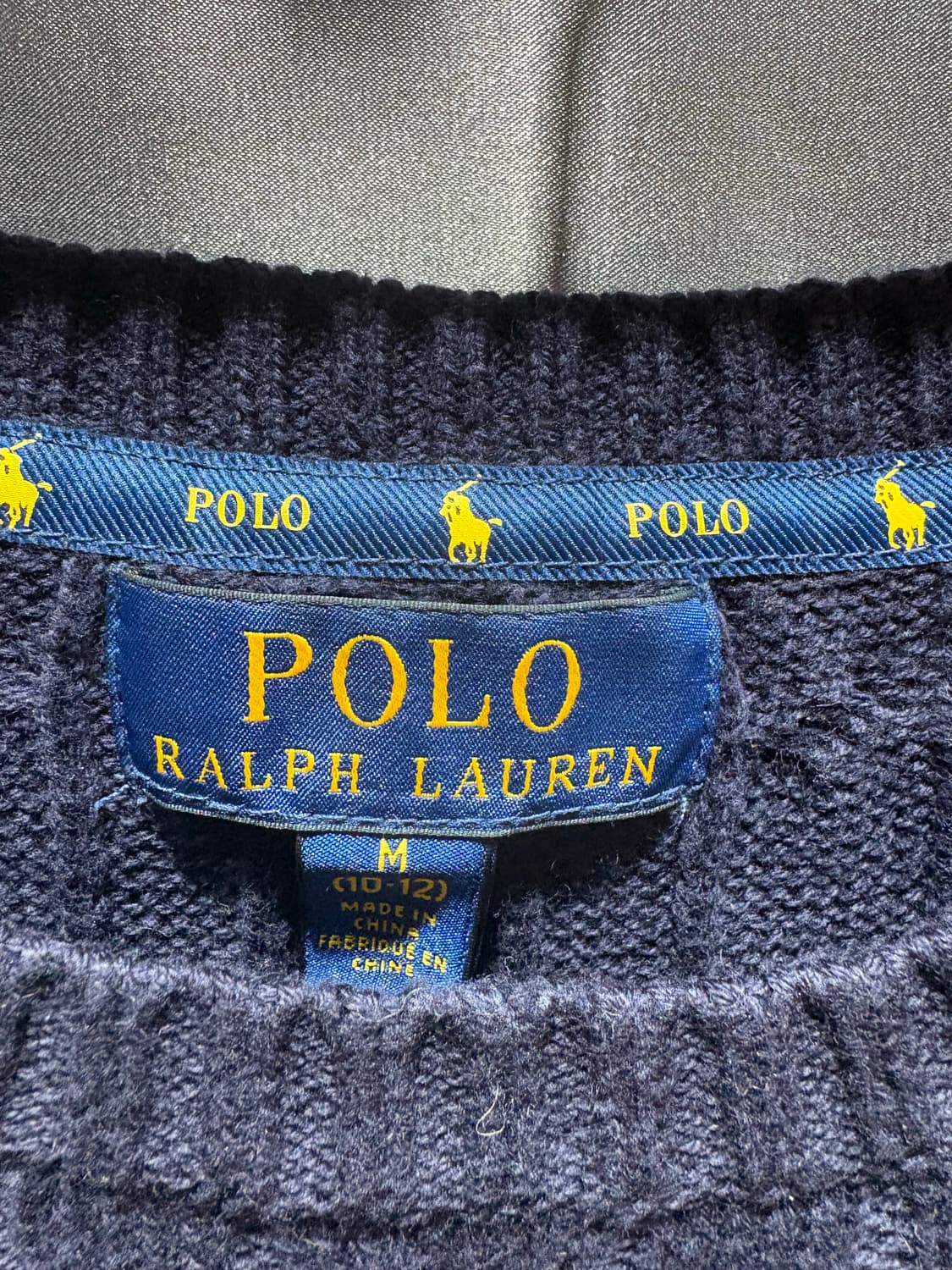 M 폴로랄프로렌 우먼스 레드포니 네이비 니트 상품이미지5