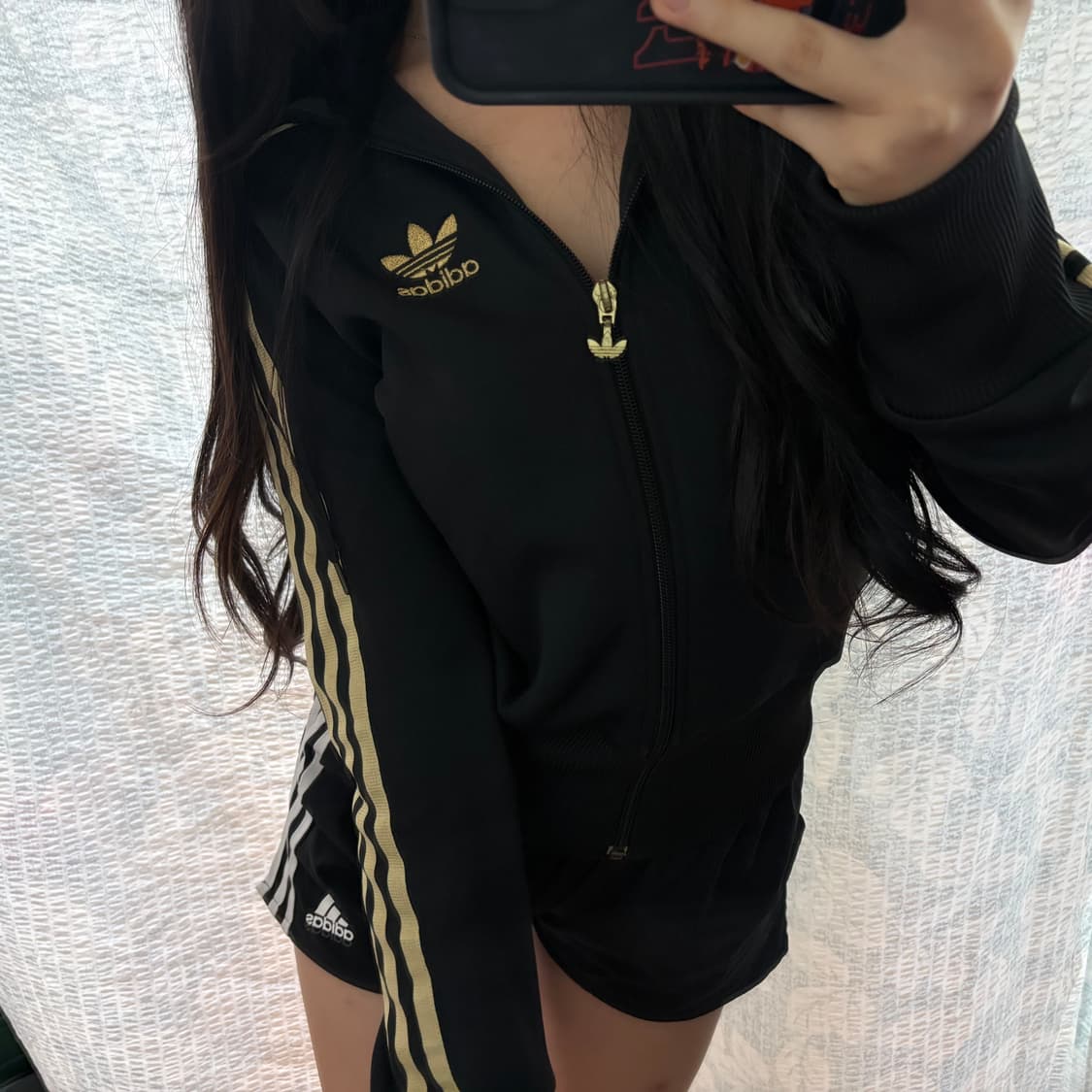 아디다스 딱붙 검골 후드집업 상품이미지2