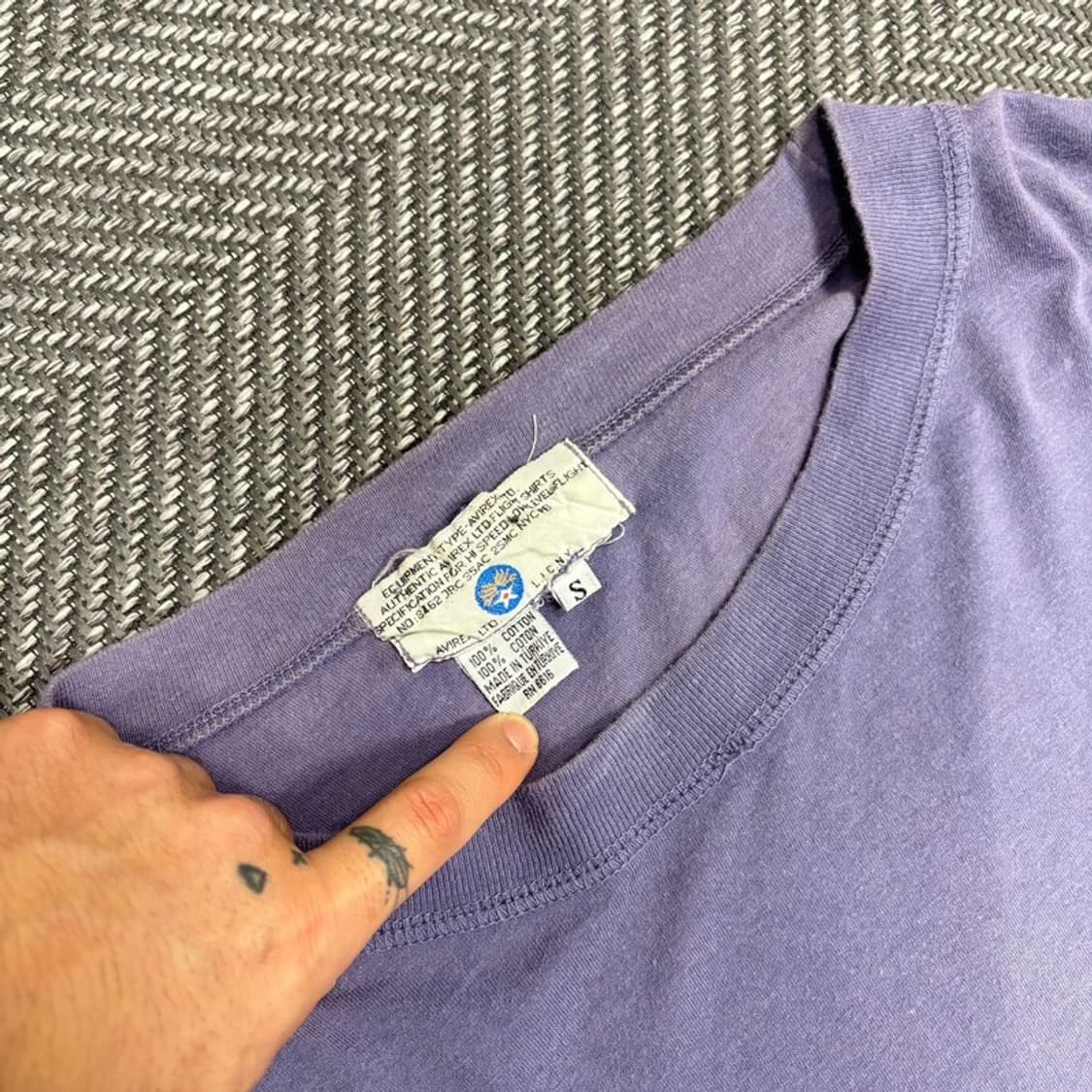 아비렉스 로고 롱 슬리브 v0291 상품이미지5