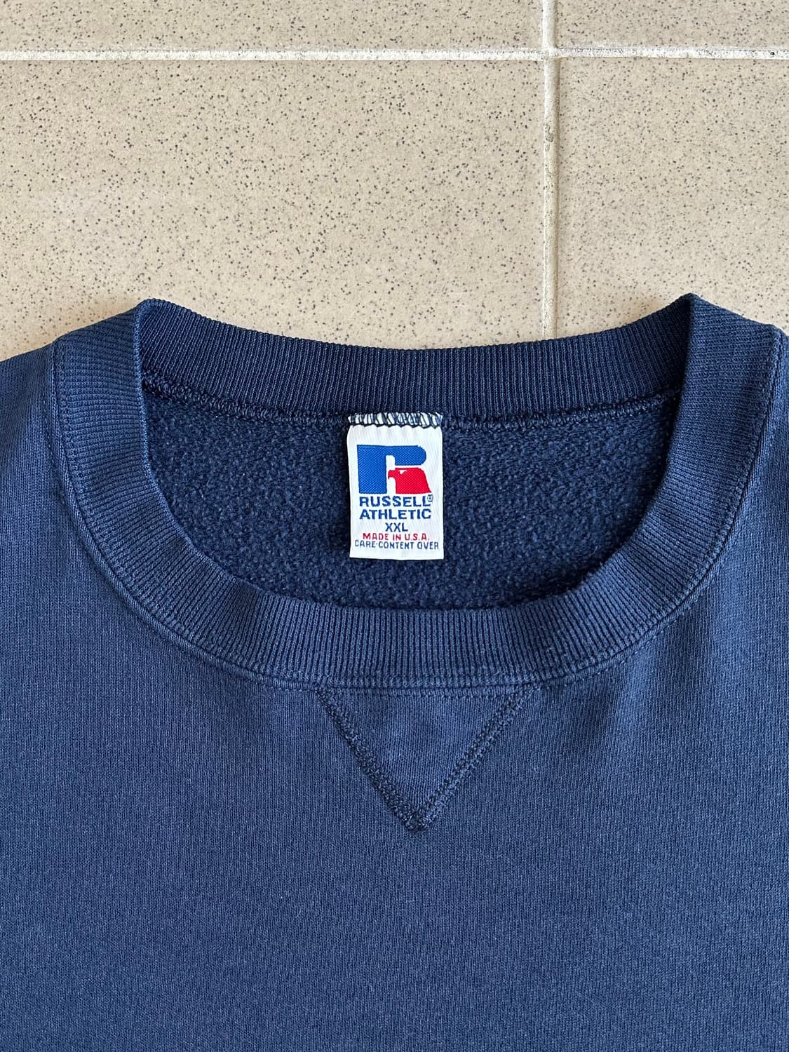 90s 빈티지 러셀 스웻셔츠 네이비 XXL USA 상품이미지6