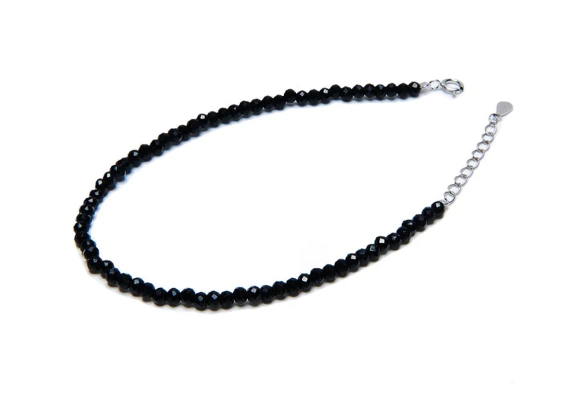 베벨로 [Bs-362] 925실버 블랙 원석팔찌 상품이미지1