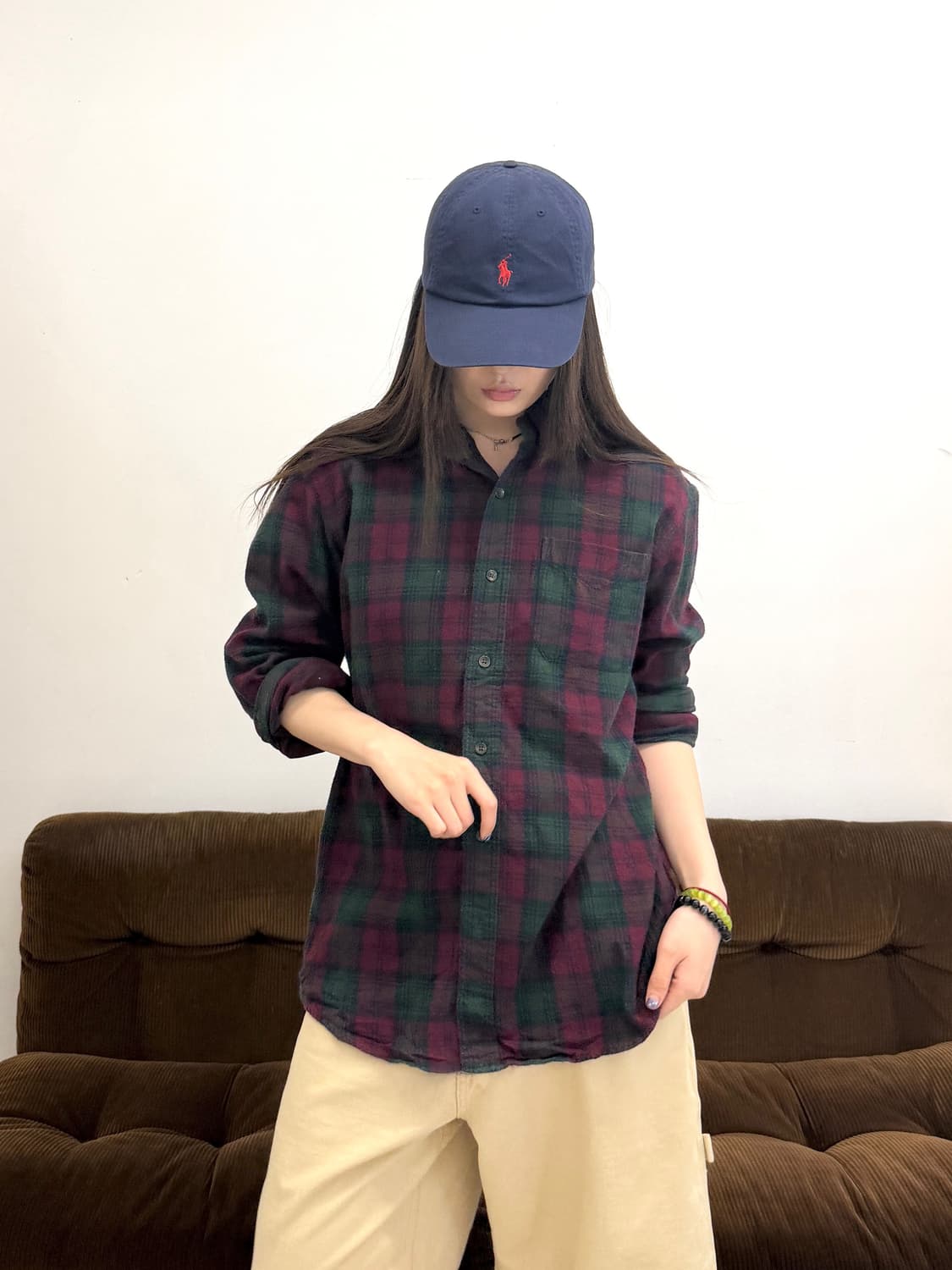 L.L.Bean 빈티지 코튼 워크 셔츠 상품이미지1