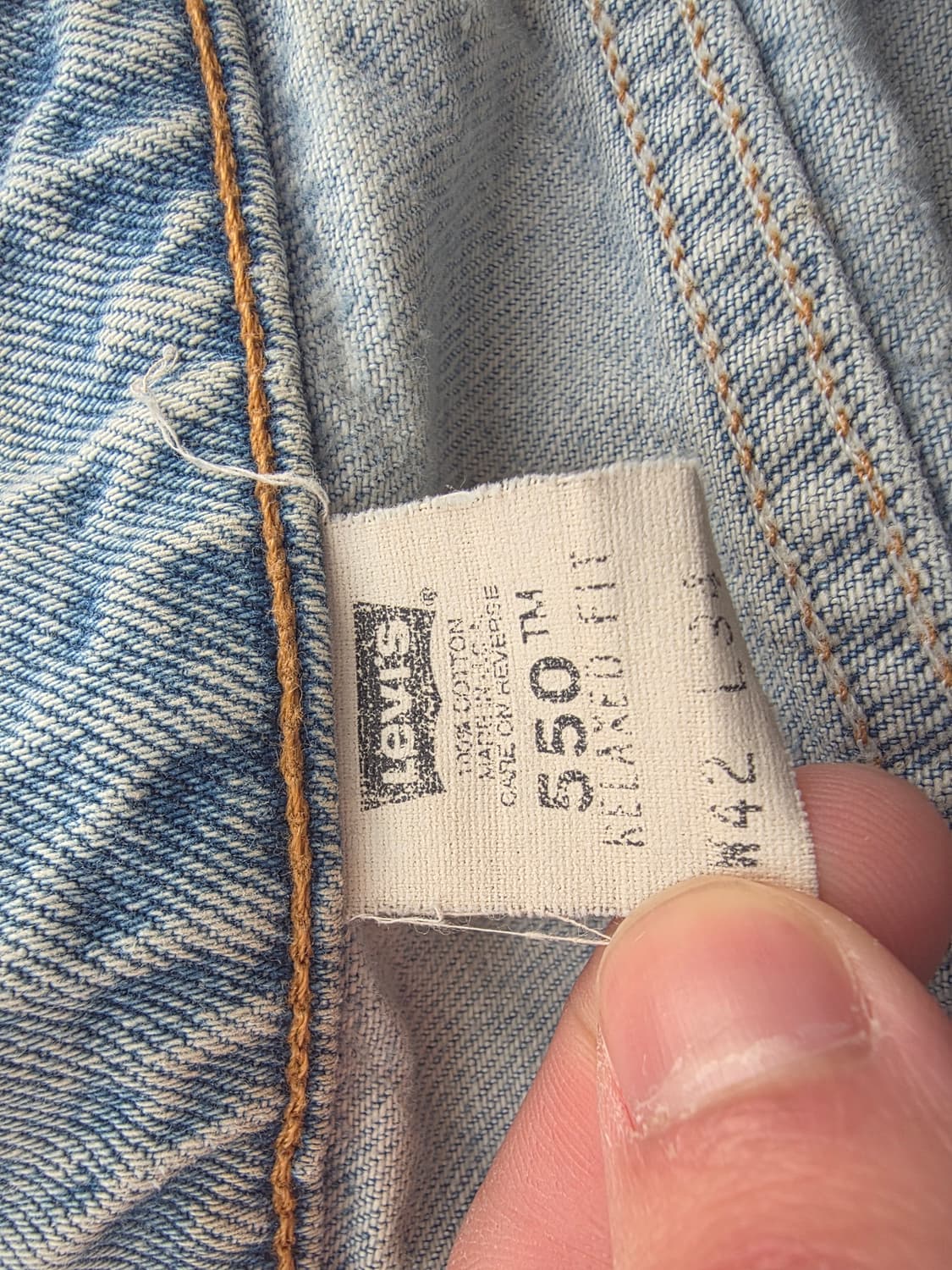 리바이스 90s 550 청바지 usa 501 80s 리 데님 상품이미지4