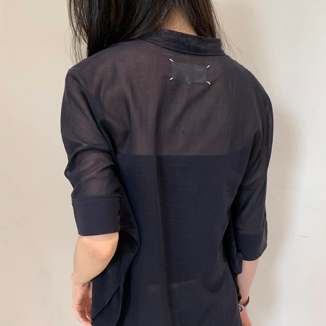 메종마르지엘라 블라우스 오픈카라 셔츠 상품이미지1