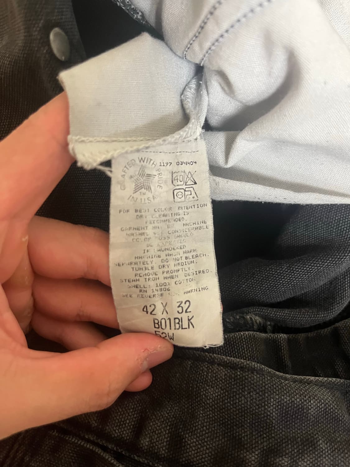 90s 칼하트 더블니 블랙 상품이미지3