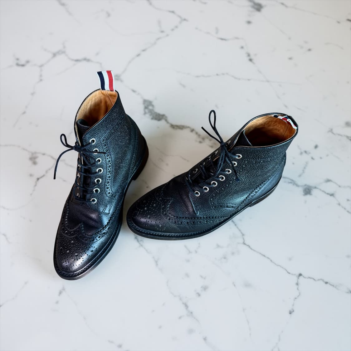 260~265/ 톰브라운 페블 그레인 레더 윙팁 부츠 상품이미지4