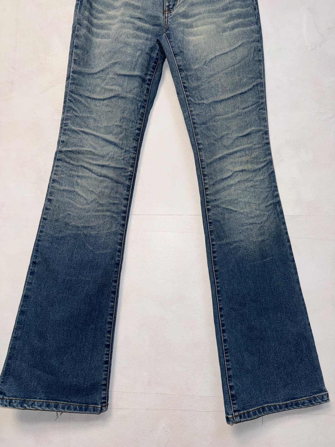 Destroyed washing denim bootscut pants 상품이미지3