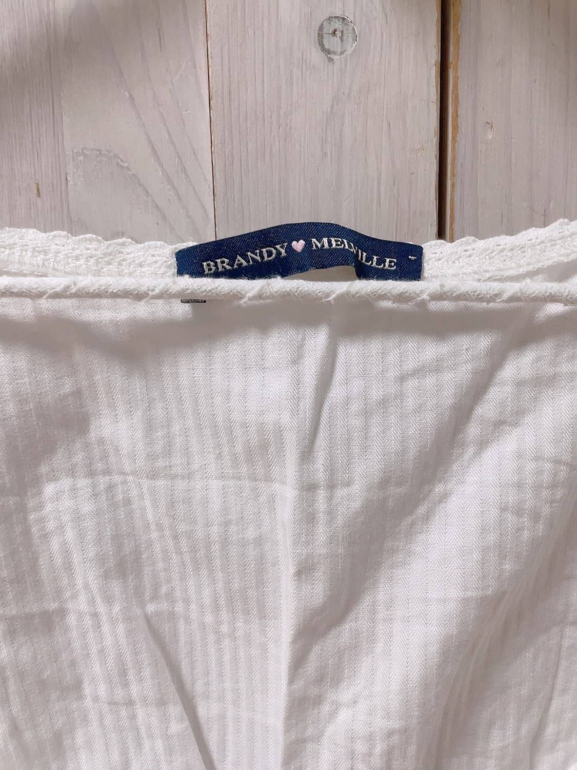 브랜디멜빌 블레어 퍼프 블라우스 화이트 상품이미지3