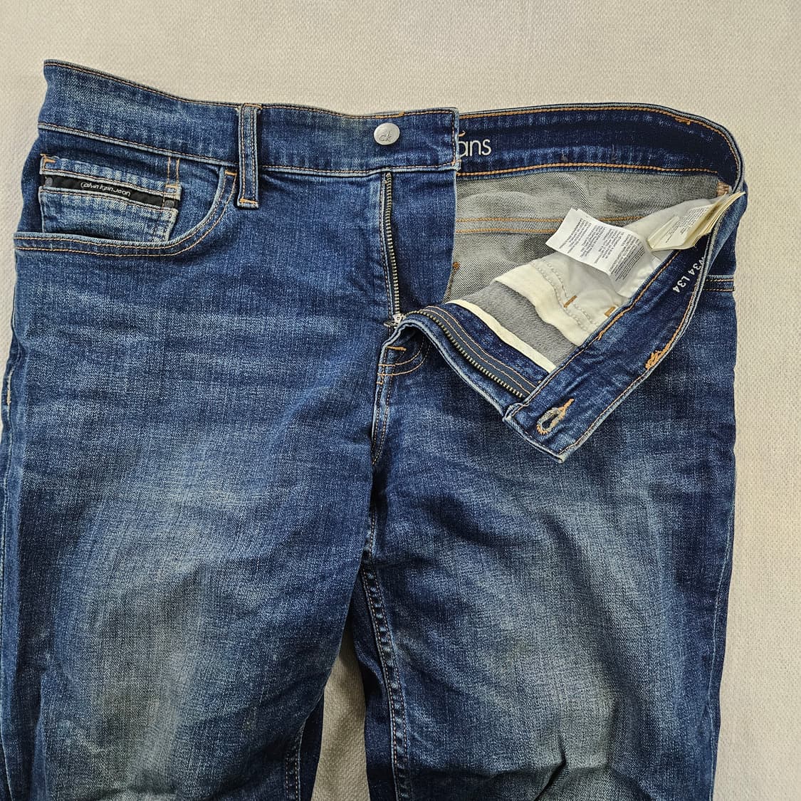 [W34L34] 캘빈클라인 진청 워싱 데님 팬츠 0115YH2 상품이미지2