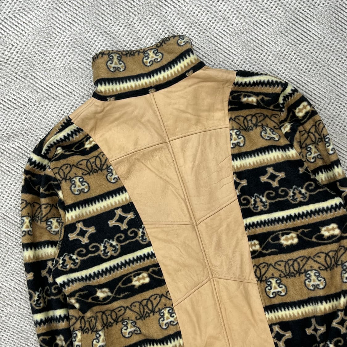 웨스턴 패턴 레더 플리스 r2808 상품이미지4