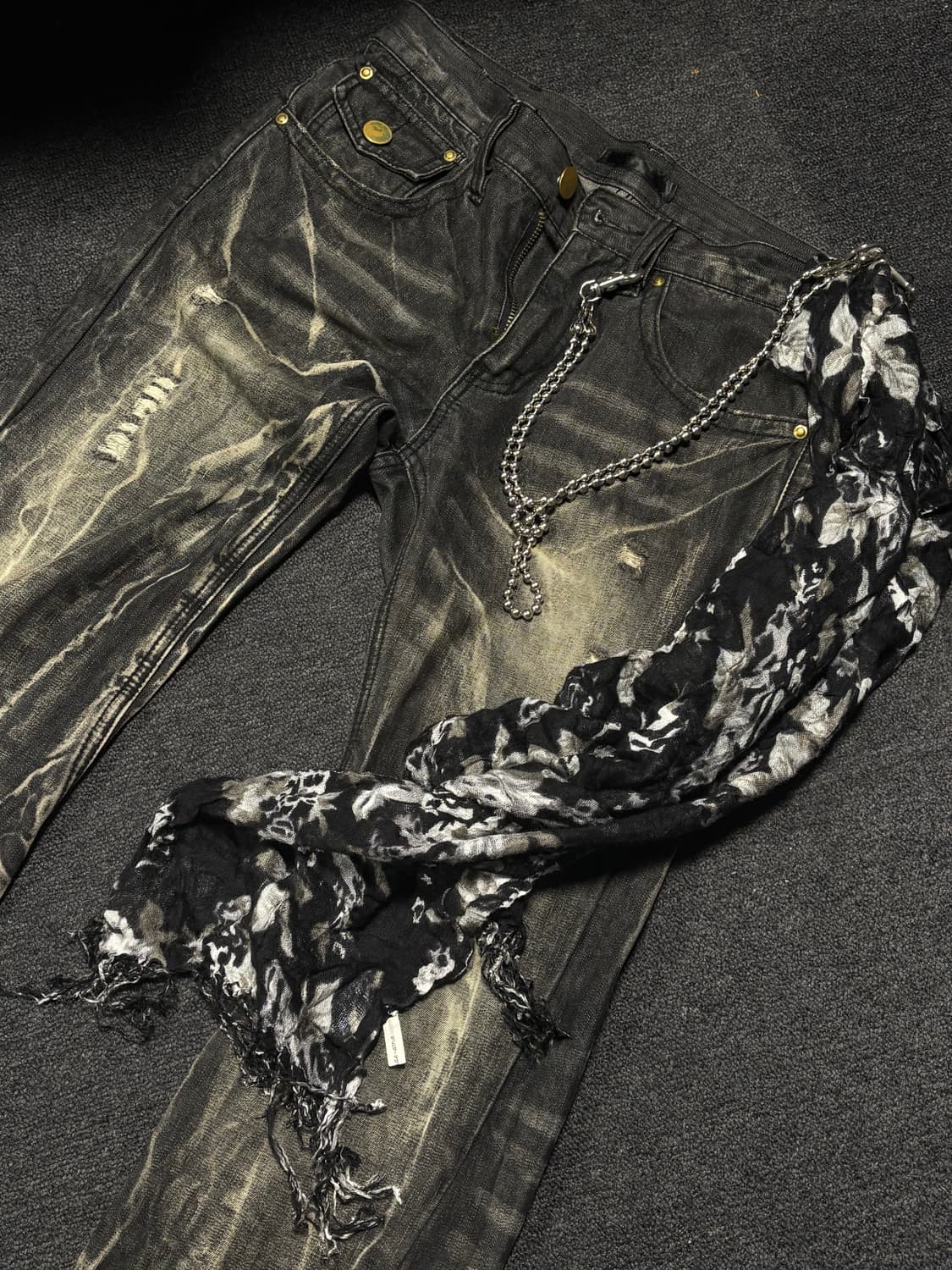 Vintage Gothic-Punk roses muffler 상품이미지2
