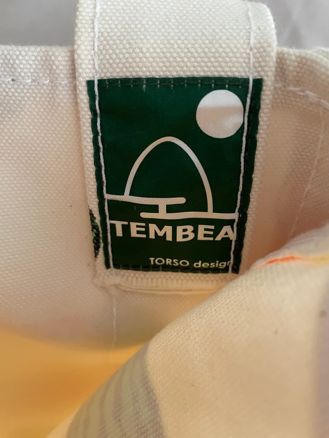 TEMBEA 템베아 바게트백 수박 에코백 / 1회 착용 중고 상품이미지4