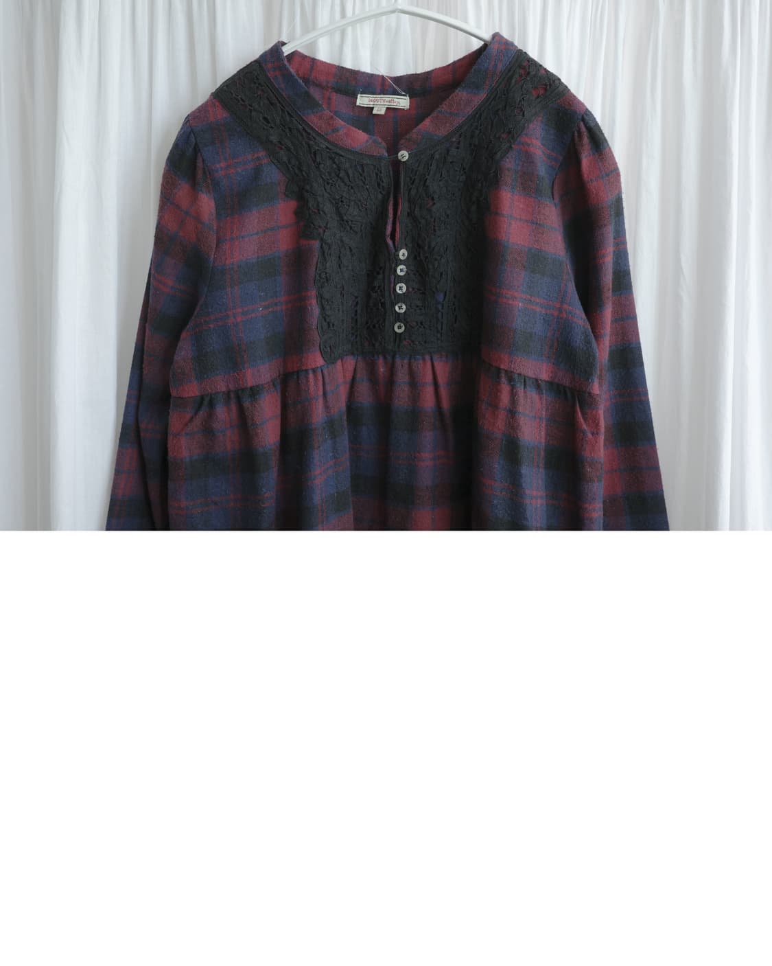 Tartan Checkered Red Dress 상품이미지3