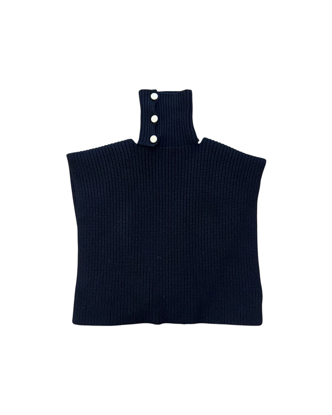 라프 시몬스 화이트 버튼 니트 케이프 상품이미지6