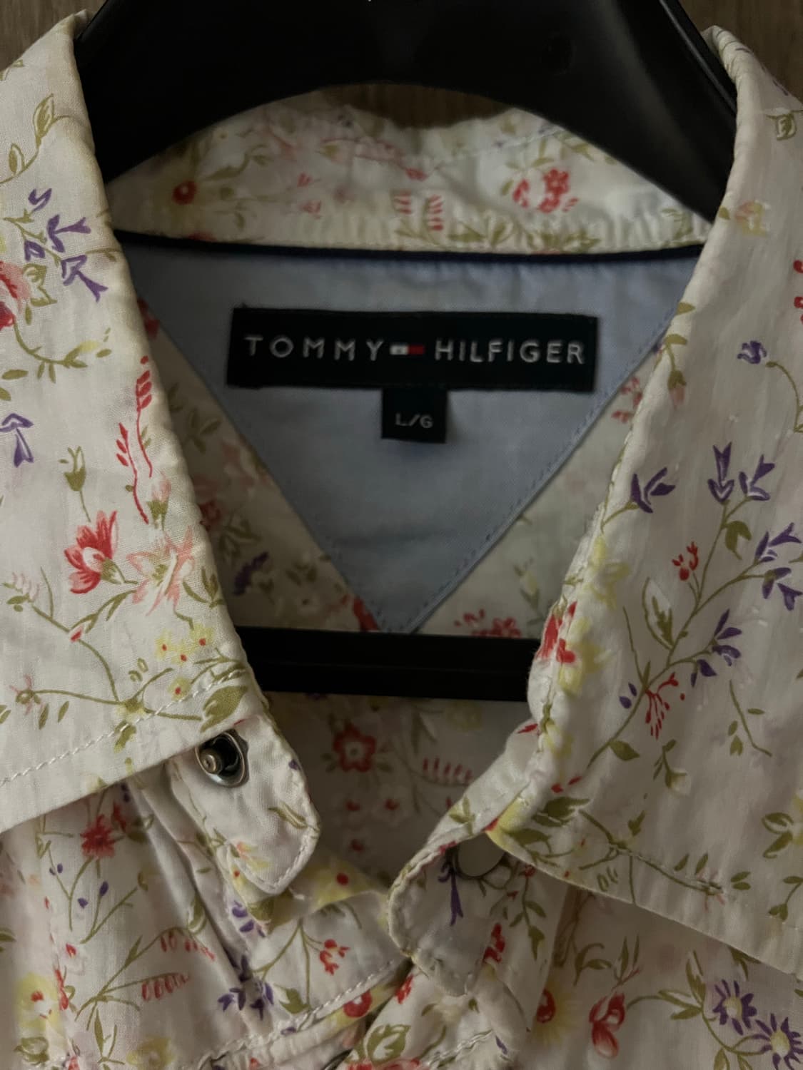 플로럴 화이트 웨스턴 셔츠 상품이미지5