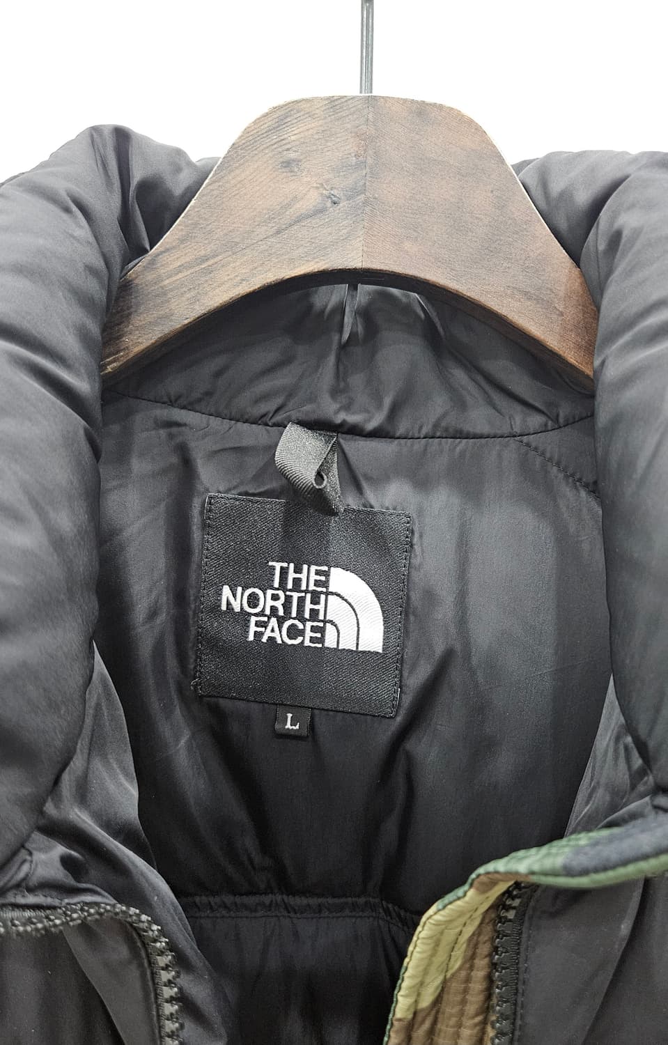 노스페이스 눕시 카모 패딩 L 일본판정품 상품이미지4