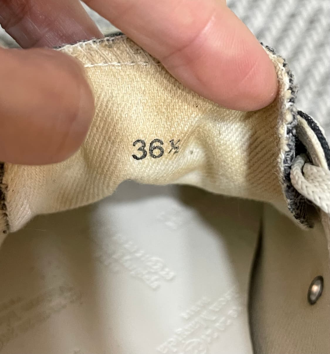 Maison Margiela 마르지엘라 타비 캔버스 로우 블랙/36.5 상품이미지9