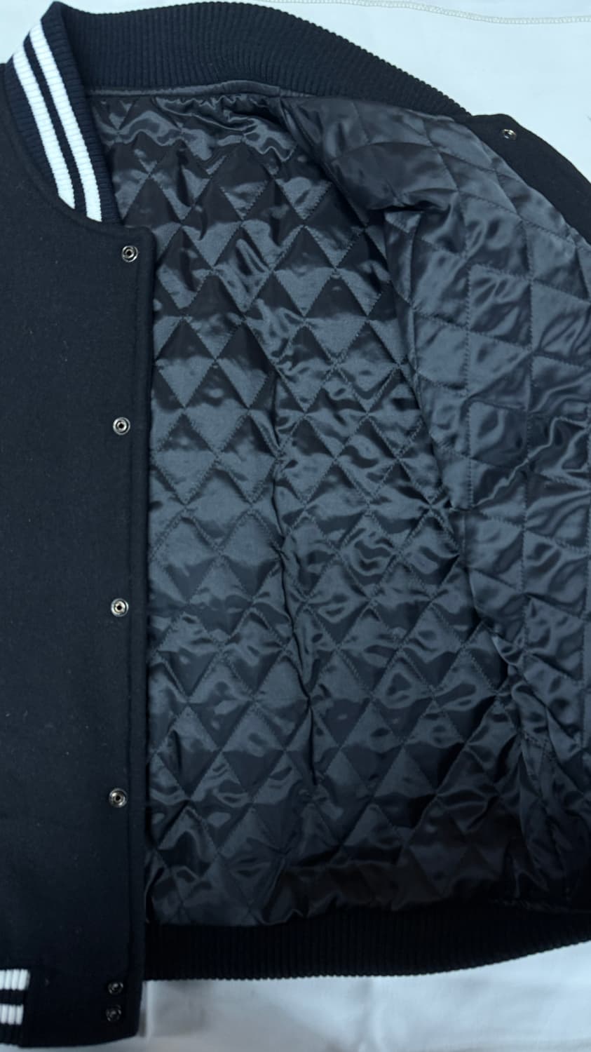 창모자켓 LIBILLY 바시티 자켓 블랙 상품이미지7