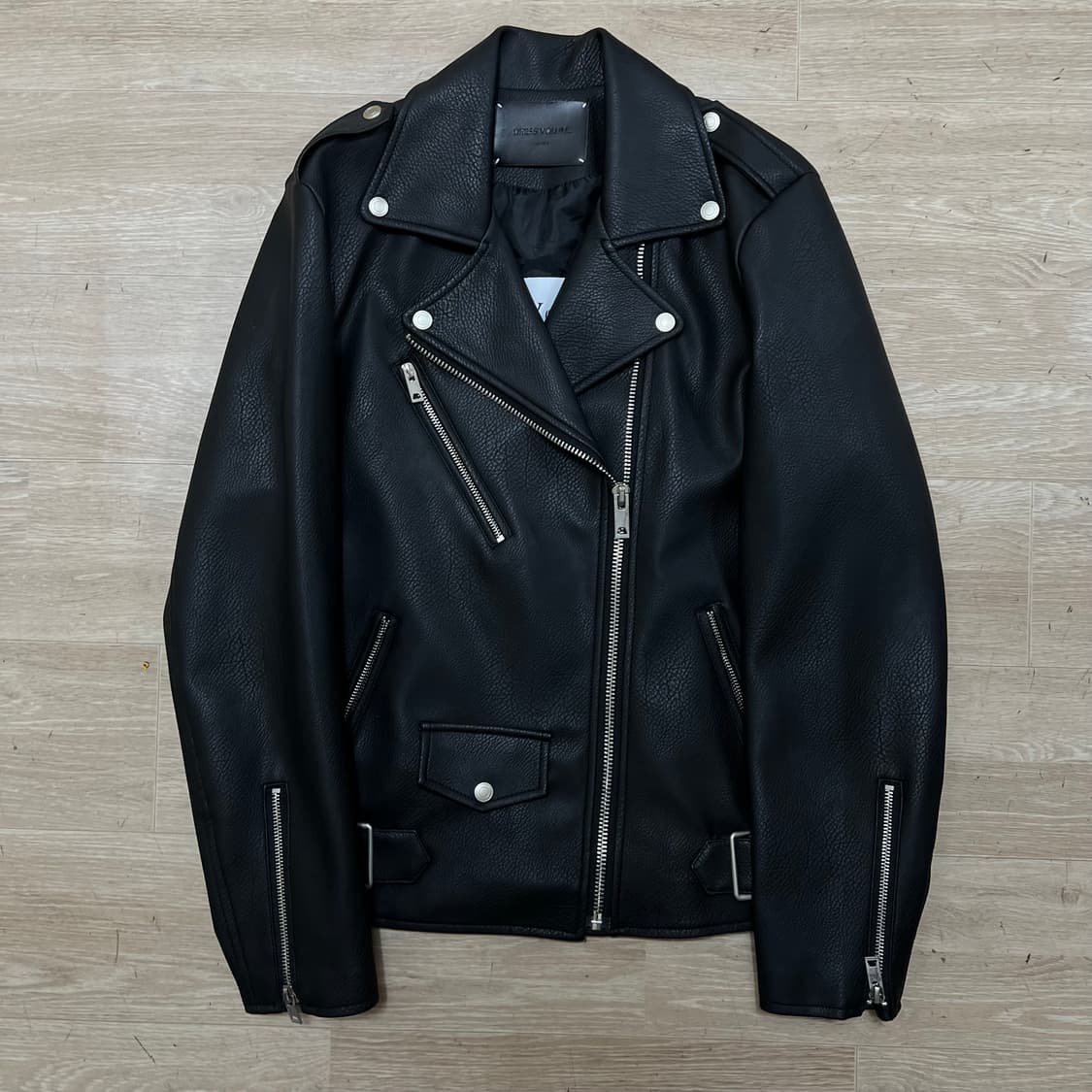드레스볼륨 레더 더블 라이더 가죽자켓 [블랙] L/100 상품이미지1