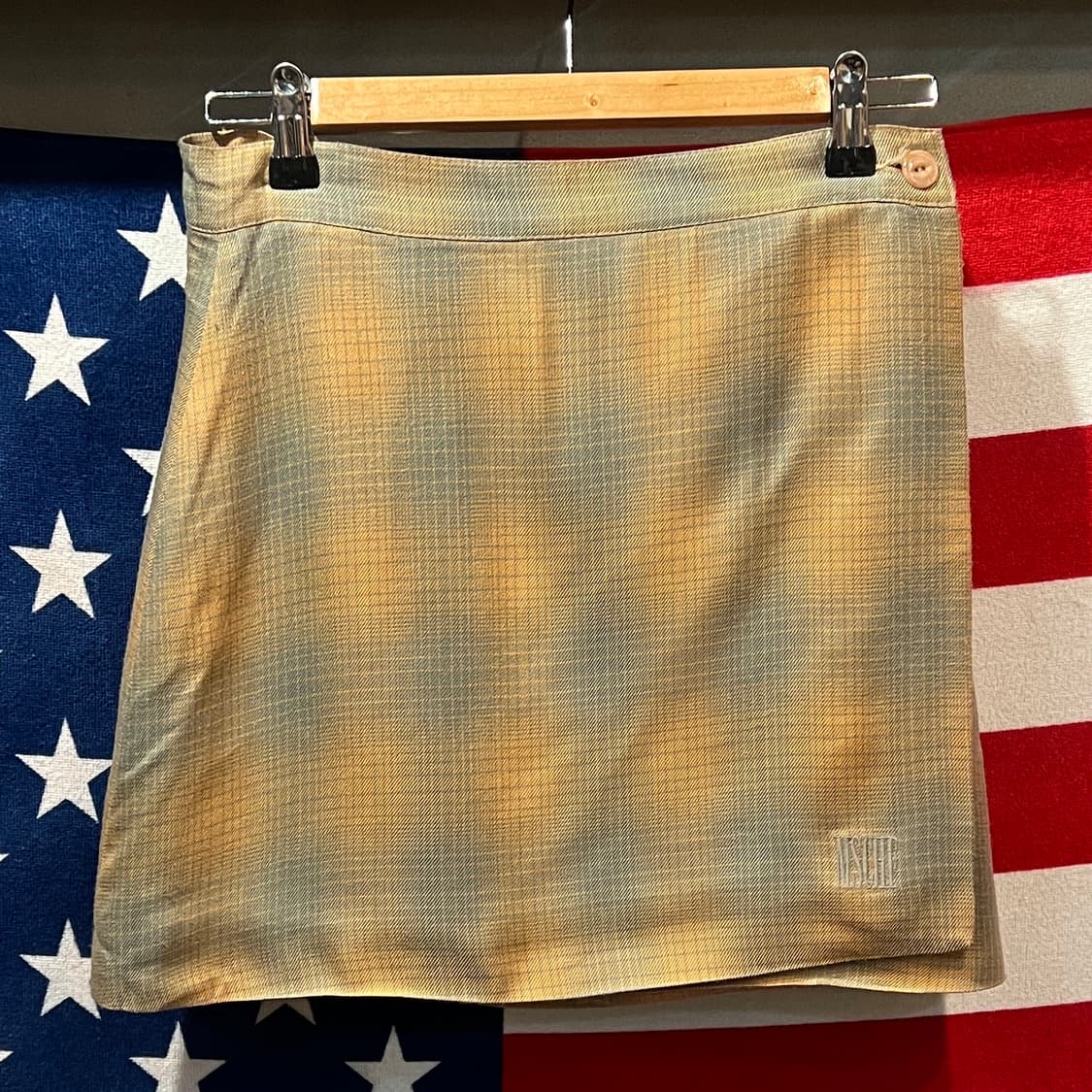 미스치프 16SS 코랄그레이 패턴 랩스커트 상품이미지1