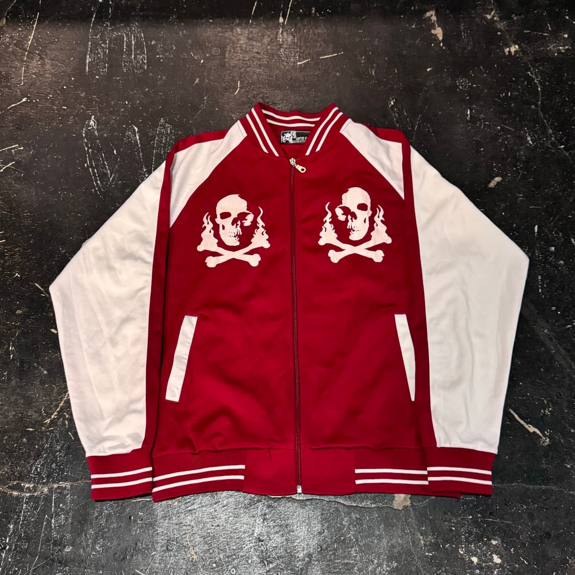 해골 프린팅 집업 상품이미지1