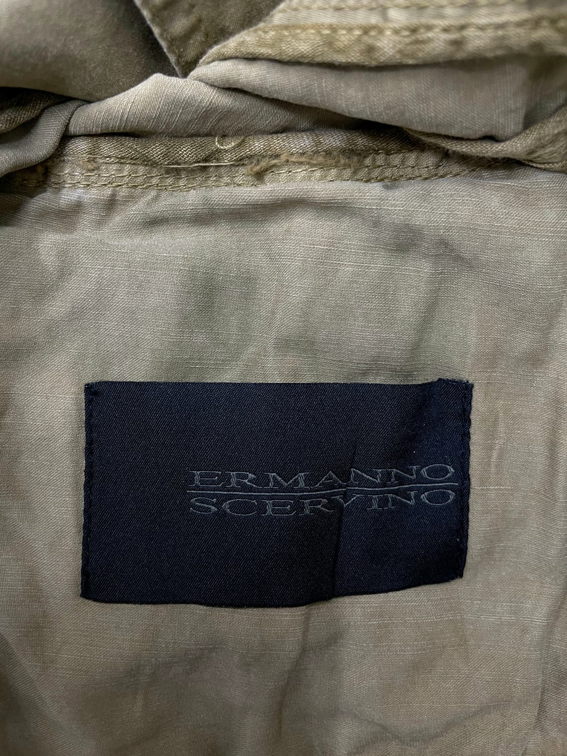 에르만노 설비노 코튼 린넨 믹스 더블 브레스티드 자켓 상품이미지5