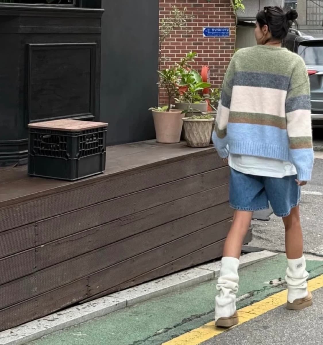 [새 상품] 돈비레잇 헤이리 스트라이프 니트(남녀공용) 상품이미지2