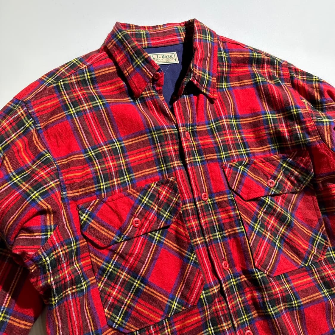 L.L.Bean 엘엘빈 타탄체크 포켓 셔츠 자켓 상품이미지4