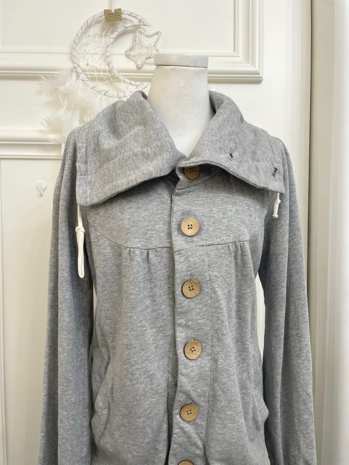 gray cotton mori pocket losse collar car 상품이미지7