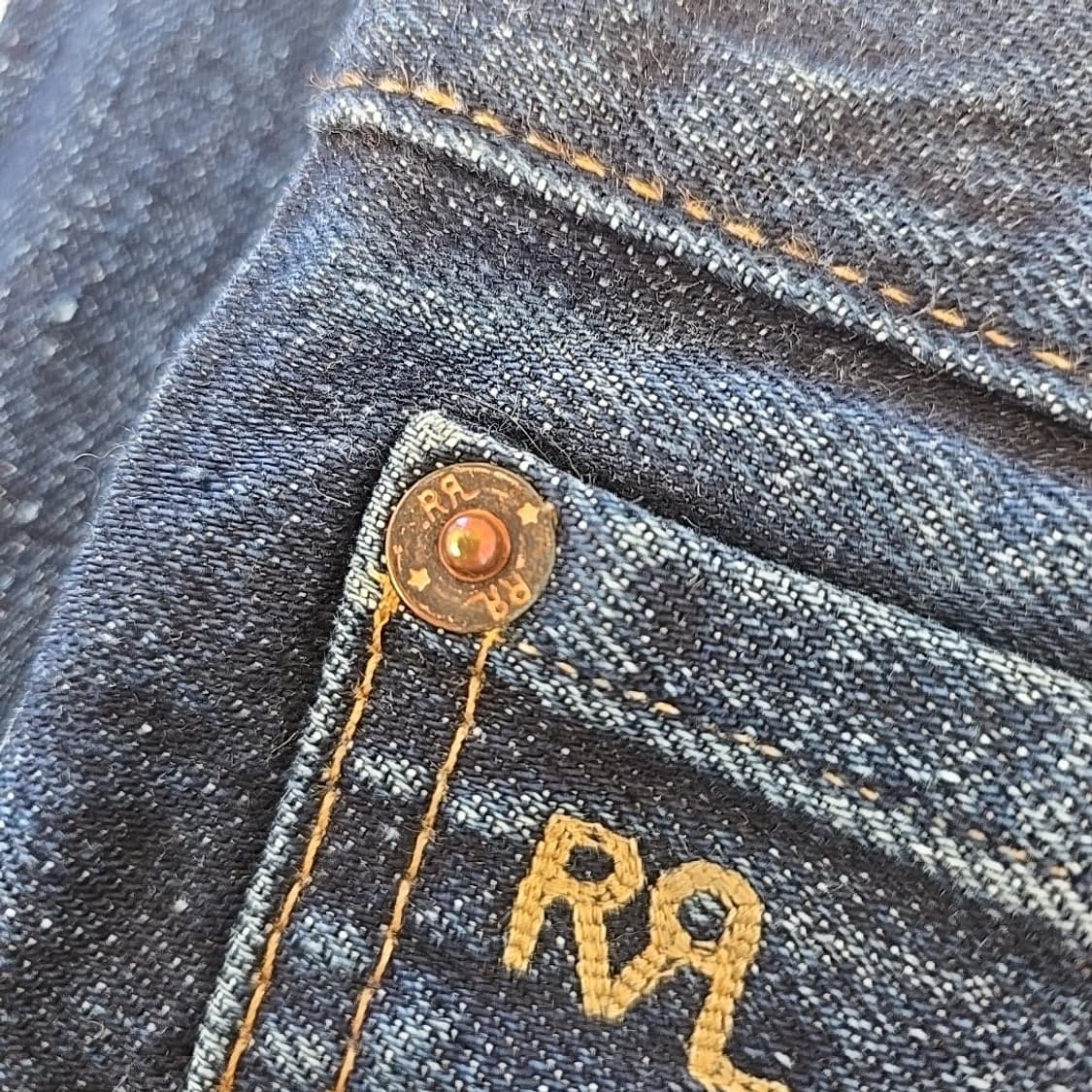 90s RRL 더블알엘 슬림 내로우 셀비지 데님 진 인디고 상품이미지8